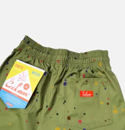 COOKMAN Shorts<Chef Short Sauce Splash Olive