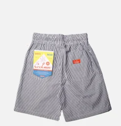 COOKMAN Shorts<Chef Short Seersucker Navy