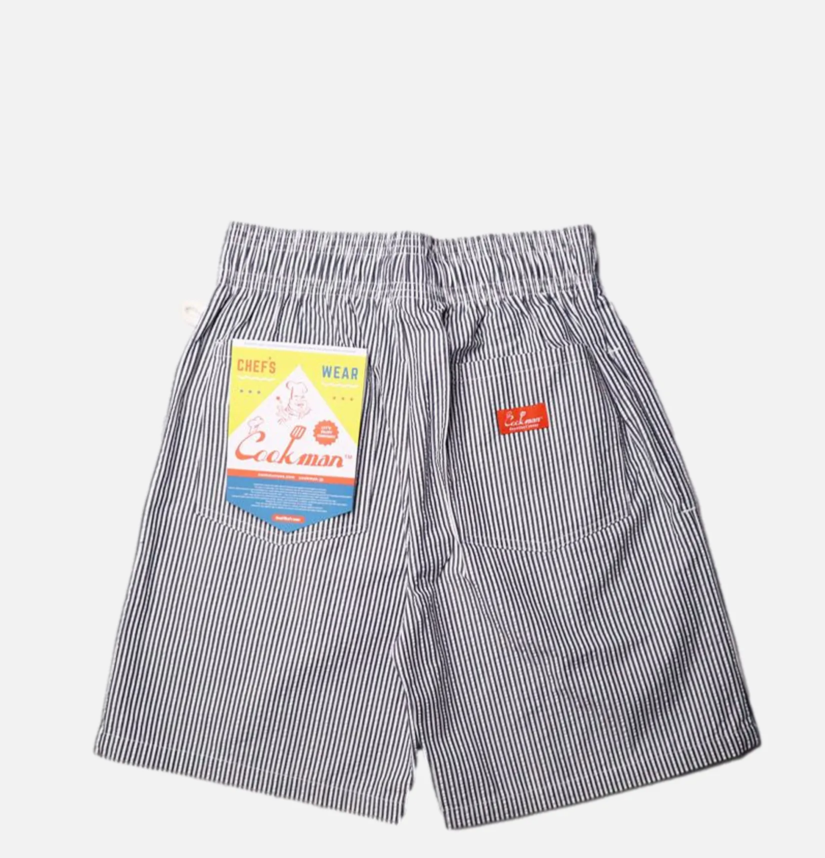 COOKMAN Shorts<Chef Short Seersucker Navy