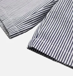 COOKMAN Shorts<Chef Short Seersucker Navy