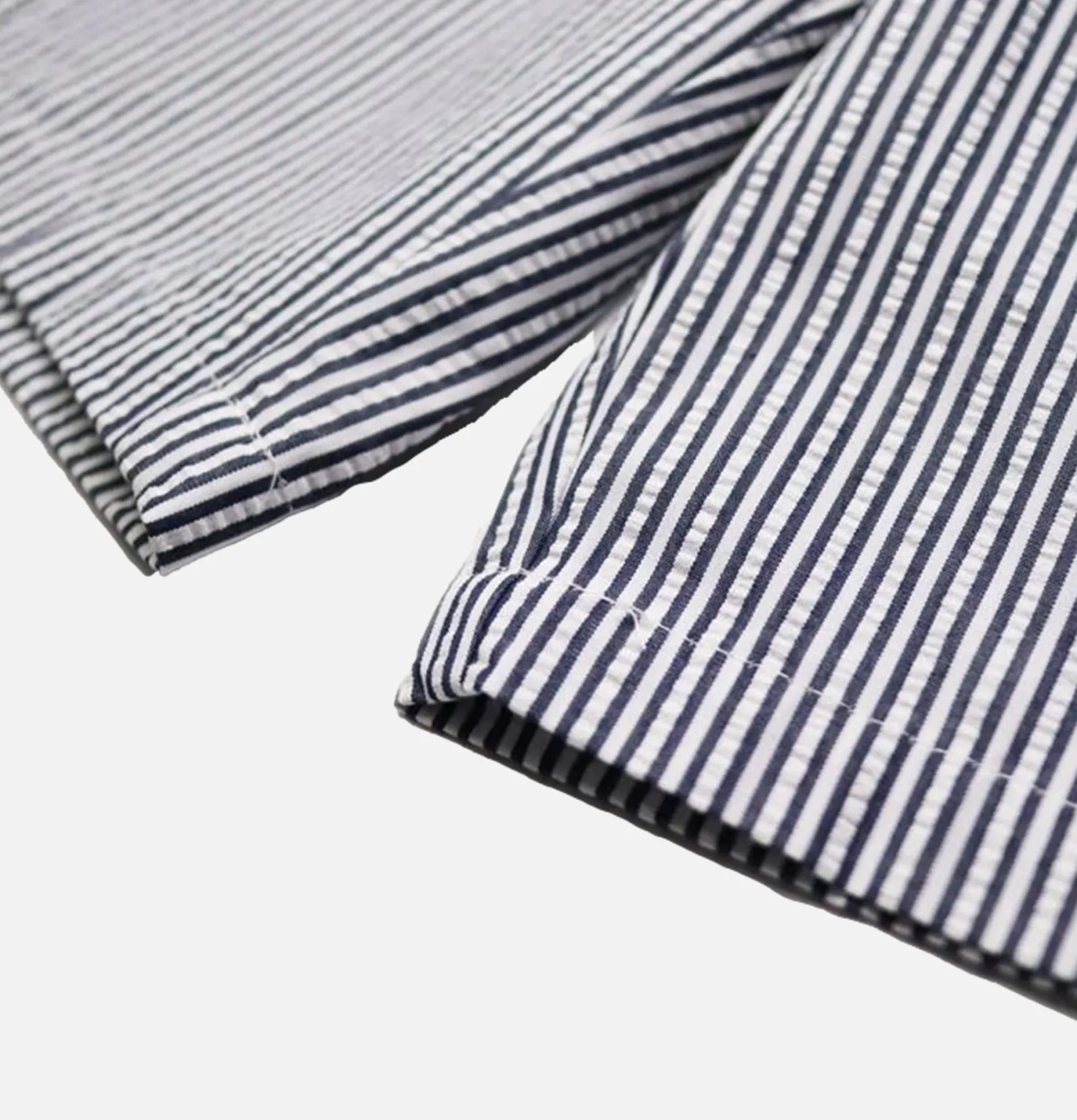 COOKMAN Shorts<Chef Short Seersucker Navy