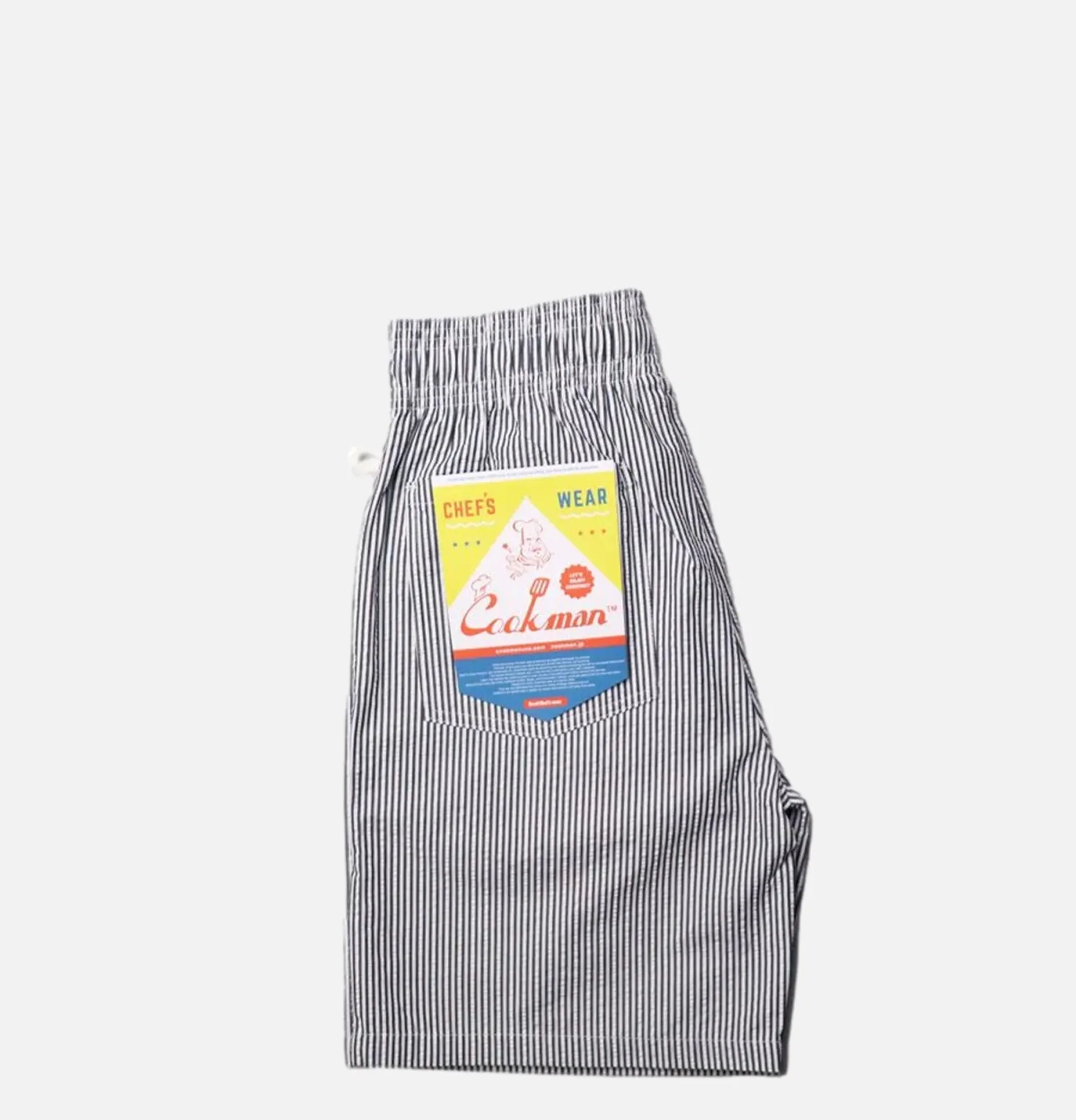 COOKMAN Shorts<Chef Short Seersucker Navy