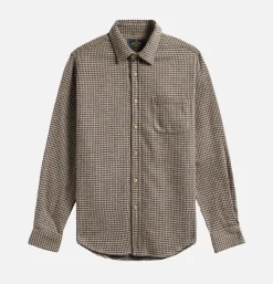 PORTUGUESE FLANNEL Chemises<Chemise Abstract Pied Charcoal