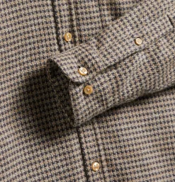 PORTUGUESE FLANNEL Chemises<Chemise Abstract Pied Charcoal