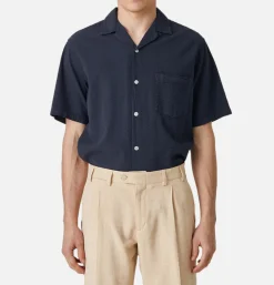 PORTUGUESE FLANNEL Chemises<Chemise Atlantico Camp Navy
