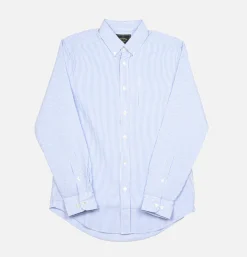 PORTUGUESE FLANNEL Chemises<Chemise Atlantico Stripe Bleue