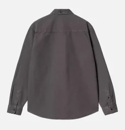 CARHARTT WIP Chemises<Chemise Bolton Graphite Noire