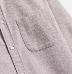 PORTUGUESE FLANNEL Chemises<Chemise Brushed Oxford Bordeaux