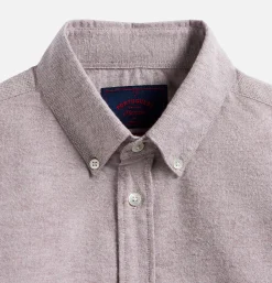 PORTUGUESE FLANNEL Chemises<Chemise Brushed Oxford Bordeaux