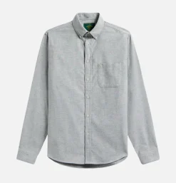 PORTUGUESE FLANNEL Chemises<Chemise Brushed Oxford Green