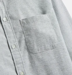 PORTUGUESE FLANNEL Chemises<Chemise Brushed Oxford Green