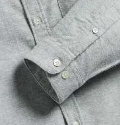 PORTUGUESE FLANNEL Chemises<Chemise Brushed Oxford Green