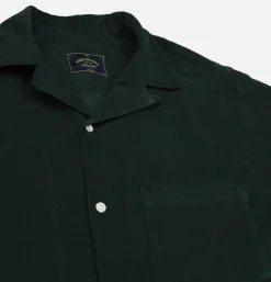 PORTUGUESE FLANNEL Chemises<Chemise Cord Camp Collar Green
