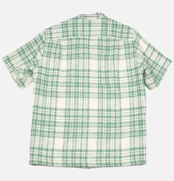 PORTUGUESE FLANNEL Chemises<Chemise Garden Plaid Shirt Green