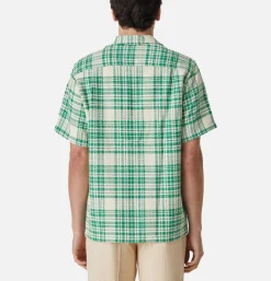 PORTUGUESE FLANNEL Chemises<Chemise Garden Plaid Shirt Green
