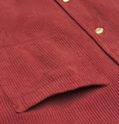 PORTUGUESE FLANNEL Chemises<Chemise Lobo Cord Bordeaux