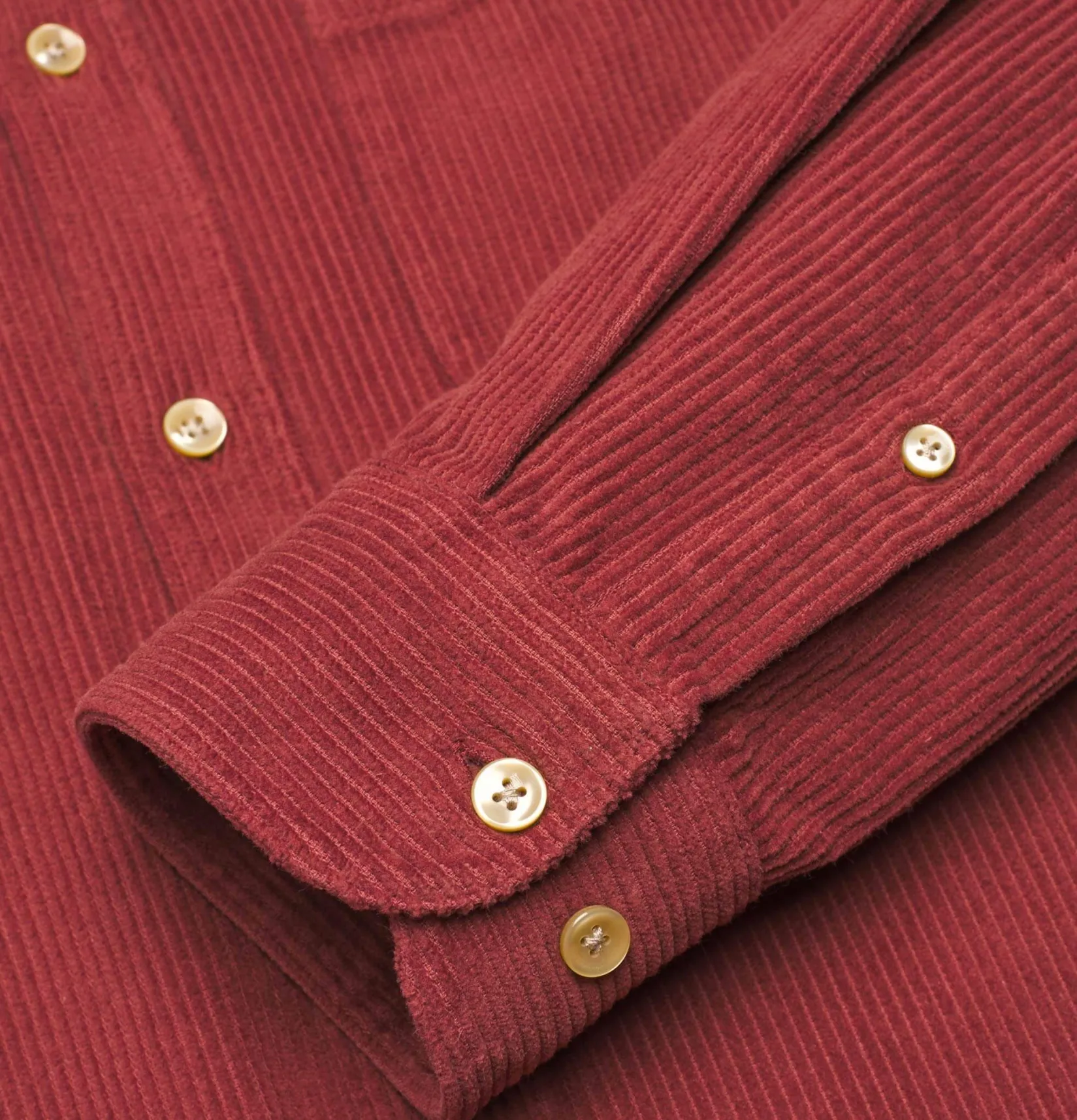 PORTUGUESE FLANNEL Chemises<Chemise Lobo Cord Bordeaux