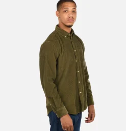 PORTUGUESE FLANNEL Chemises<Chemise Lobo Olive