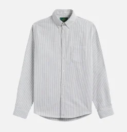 PORTUGUESE FLANNEL Chemises<Chemise Oxford Stripe Green