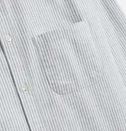 PORTUGUESE FLANNEL Chemises<Chemise Oxford Stripe Green