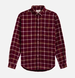PORTUGUESE FLANNEL Chemises<Chemise Pottery Check Burgundy