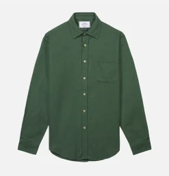 PORTUGUESE FLANNEL Chemises<Chemise Teca Moss Green
