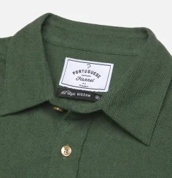 PORTUGUESE FLANNEL Chemises<Chemise Teca Moss Green