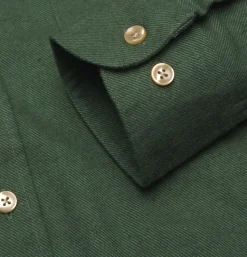 PORTUGUESE FLANNEL Chemises<Chemise Teca Moss Green