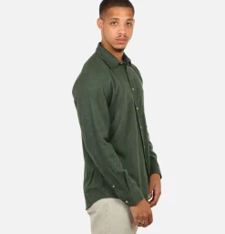 PORTUGUESE FLANNEL Chemises<Chemise Teca Moss Green