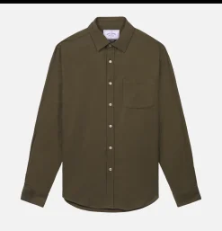 PORTUGUESE FLANNEL Chemises<Chemise Teca Olive