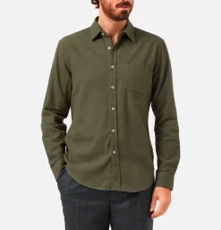 PORTUGUESE FLANNEL Chemises<Chemise Teca Olive