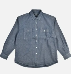 FRIZMWORKS Chemises<Cigarette Chambray Shirt Blue