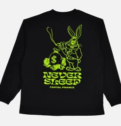 MANASTASH T-shirts<CiTee Rabbit Ls Black