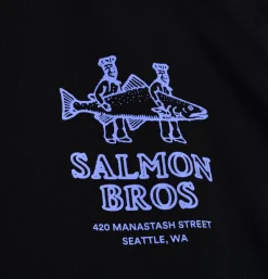 MANASTASH T-shirts<Citee Salmon Black