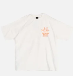 MANASTASH T-shirts<Citee Salmon White