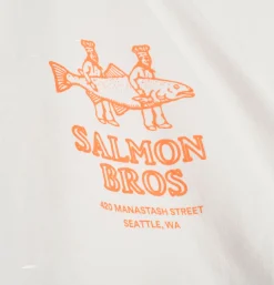 MANASTASH T-shirts<Citee Salmon White