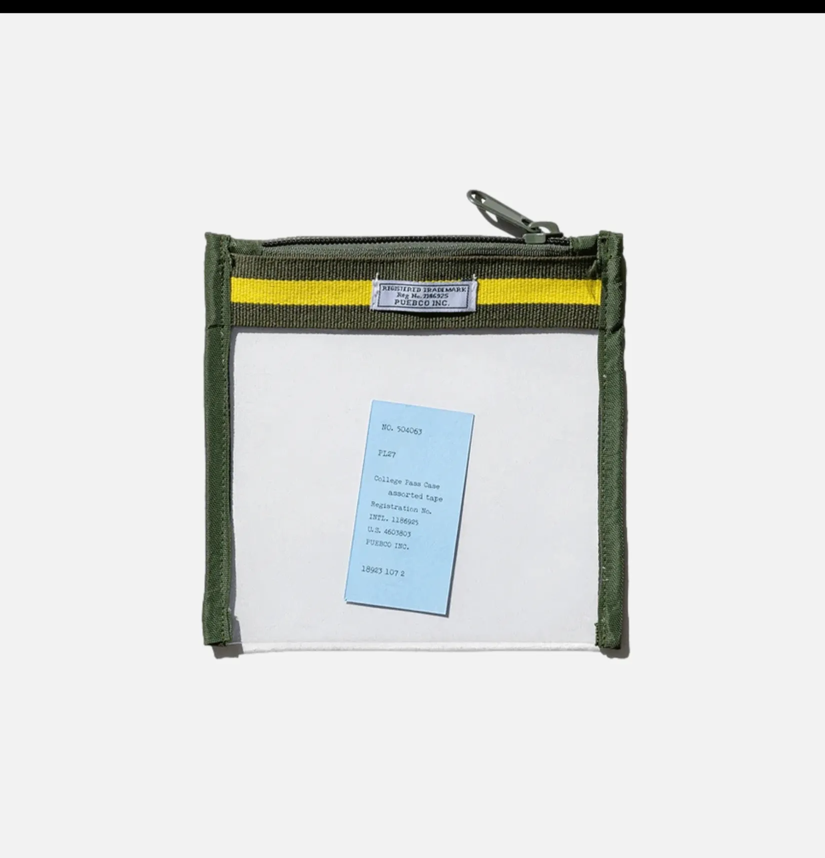 PUEBCO Petite Maroquinerie<College Pass Sheet Green