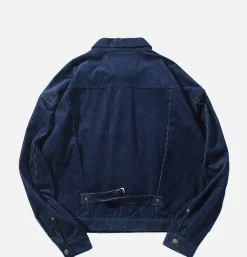 STANDARD TYPES Vestes<Corduroy Collar Jacket Denim