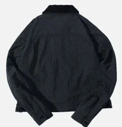 STANDARD TYPES Vestes<Cropped Work Jacket Check Noir