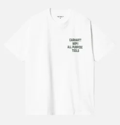 CARHARTT WIP T-shirts<Cross Screw Tee White