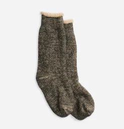 Homme ROTOTO Chaussettes<Double Face Black Brown