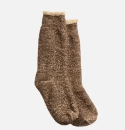 Homme ROTOTO Chaussettes<Double Face Darkbrown Brown
