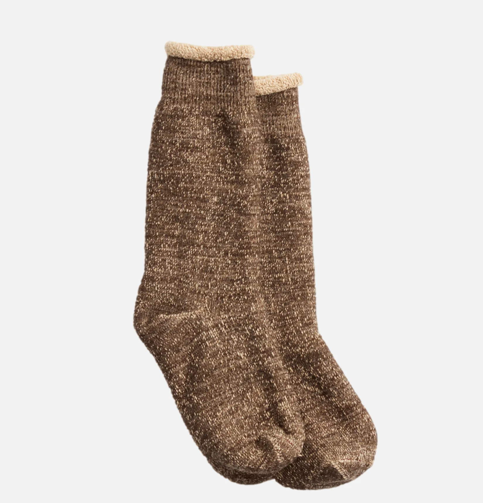 Homme ROTOTO Chaussettes<Double Face Darkbrown Brown