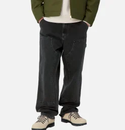 CARHARTT WIP Pantalons<Double Knee Pant Black Washed