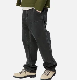 CARHARTT WIP Pantalons<Double Knee Pant Black Washed