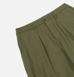 UNIVERSAL WORKS Chinos<Double Pleat Pant Light Olive