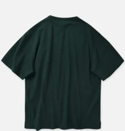 FRIZMWORKS T-shirts<Double Rib Oversized Tee Green