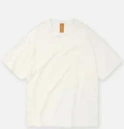 FRIZMWORKS T-shirts<Double Rib Oversized Tee White