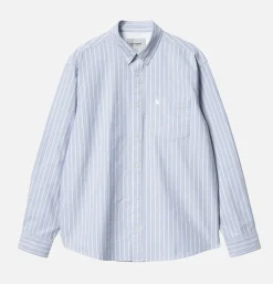 CARHARTT WIP Chemises<Dowlen Stripe Shirt Bleach White