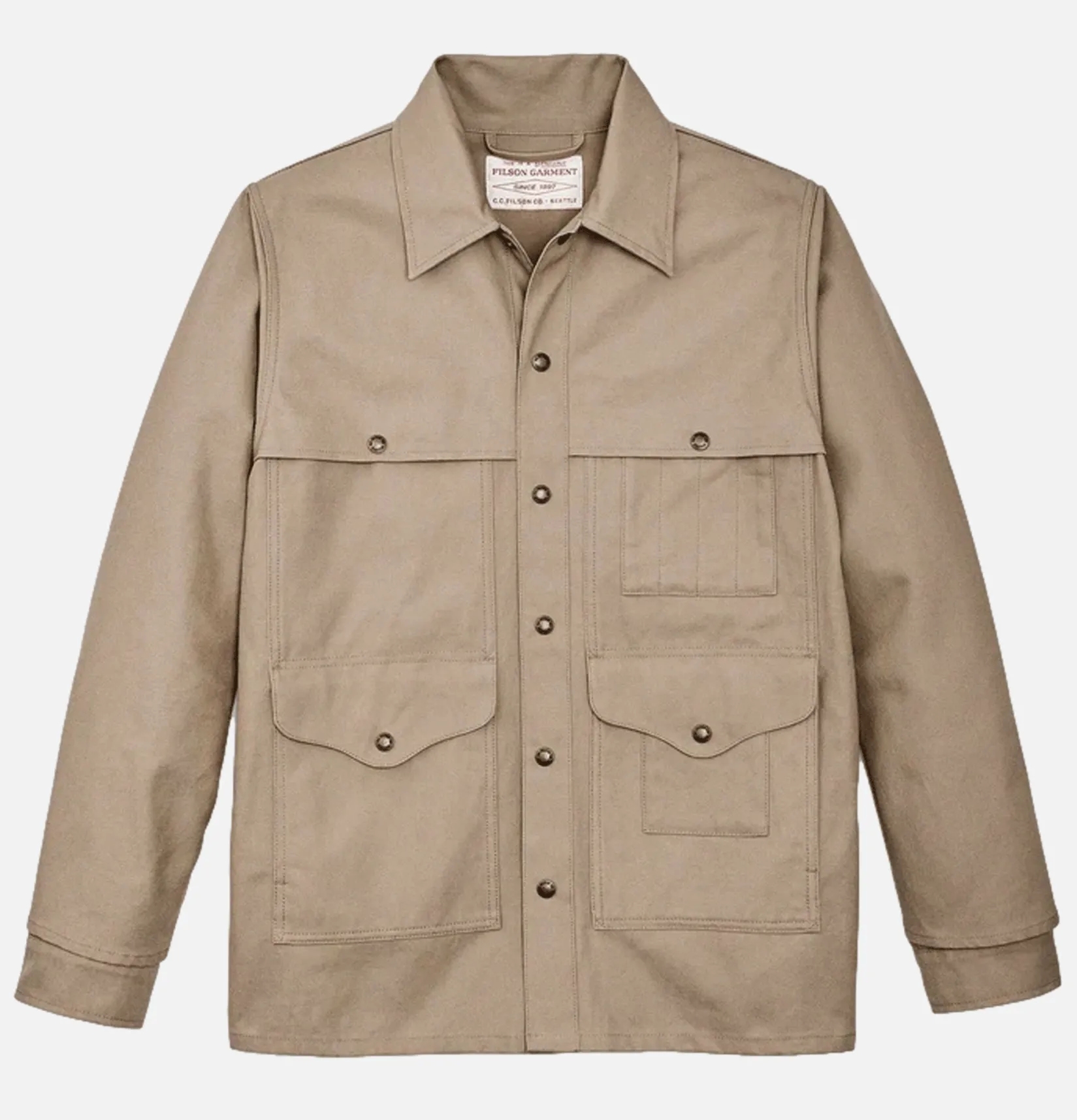 FILSON Vestes<Dry Tin Cruise Gray Khaki